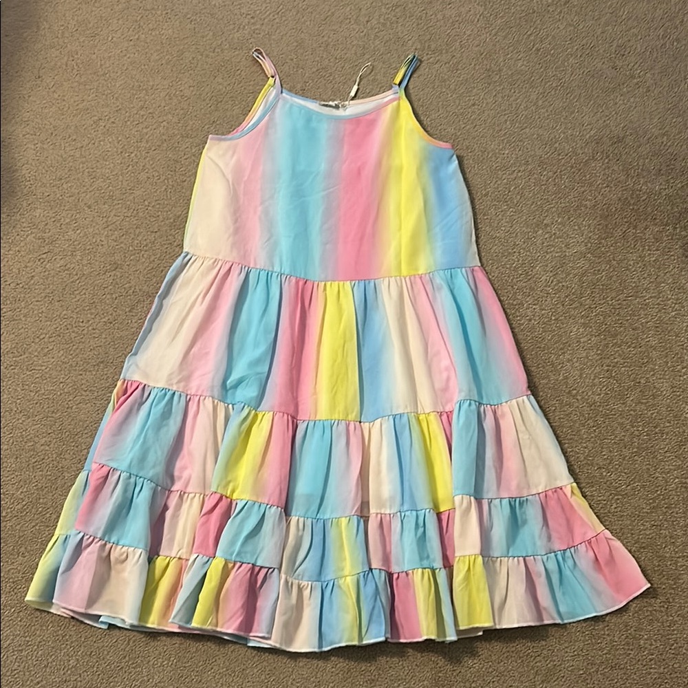Truly me by Sarah, Sarah Colorful Kids Sleeveless Dress from Nordstrom